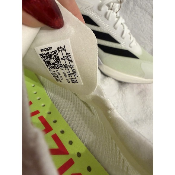 Adidas Adizero Finesse Spikes White Black Lucid Red IH5793 Men's Size 6.5 NEW - Picture 5 of 6